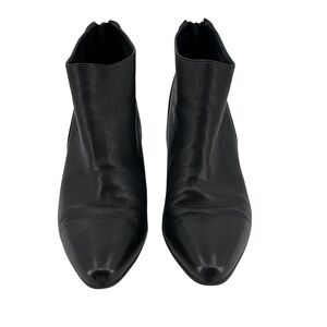 Marc Fisher Black Back Zipper Block Heel Ankle Boots Size 8 Women’s